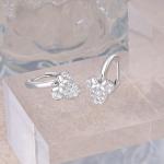 Disney Mouse Bow Sterling Silver Hoop Earrings