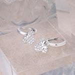 Disney Mouse Bow Sterling Silver Hoop Earrings