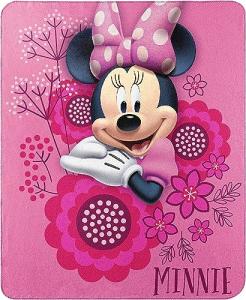 Minnie Mouse Fleece Throw Blanket with Bows