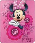 Minnie Mouse Fleece Throw Blanket with Bows