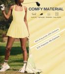 Disney Women's Yellow Halter Neck Golf Dress