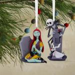 Jack and Sally Nightmare Before Christmas Ornaments Set