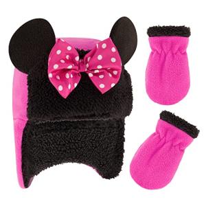 Minnie Mouse Toddler Winter Fleece Hat and Mittens