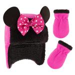 Minnie Mouse Toddler Winter Fleece Hat and Mittens