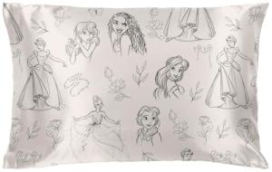 Disney Princess Satin Pillowcase - Silky Soft Beige