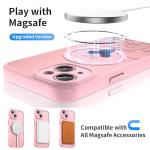 Cute Pink iPhone 15 Case with MagSafe Compatibility