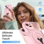 Cute Pink iPhone 15 Case with MagSafe Compatibility