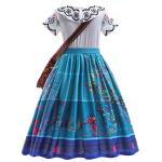 Encanto Mirabel Costume for Kids with Earrings
