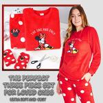 Disney Women's Stitch Pajama Gift Set with Fluffy Socks