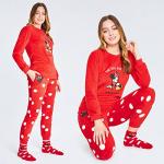 Disney Women's Stitch Pajama Gift Set with Fluffy Socks
