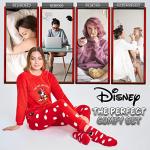Disney Women's Stitch Pajama Gift Set with Fluffy Socks