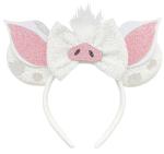 Sparkly Pig Mouse Ears Bow Headband for Fun