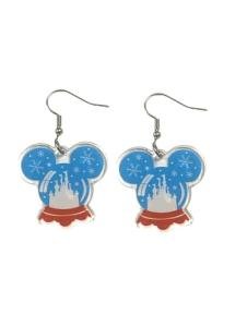 Adorable Mickey Mouse Snow Globe Earrings for Women