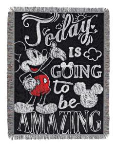 Mickey Mouse Amazing Day Woven Tapestry Blanket