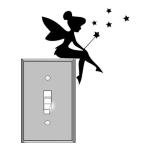 Tinkerbell Fairy Lightswitch Vinyl Decals - 2-Pack