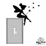 Tinkerbell Fairy Lightswitch Vinyl Decals - 2-Pack