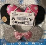 Minnie Mouse Bow Ears Headband – Black, Red, Pink