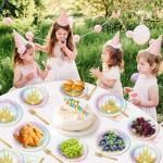 Princess Castle Party Plates and Napkins Set