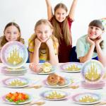 Princess Castle Party Plates and Napkins Set