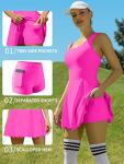 Disney Women's V-Back Golf Dress - Pink