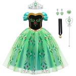 Girls Anna Princess Dress-Up Costume with Accessories