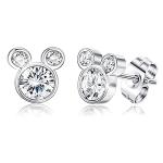 Disney Mouse Shape Sterling Silver Stud Earrings