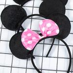 Disney Mouse Ears Black and Pink Headbands Set