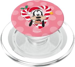 Disney Goofy Christmas Candy Cane Heart PopSocket