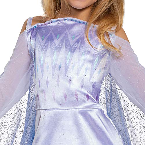 Frozen 2 Elsa Costume with Classic Dress & Cape, Child Size Small