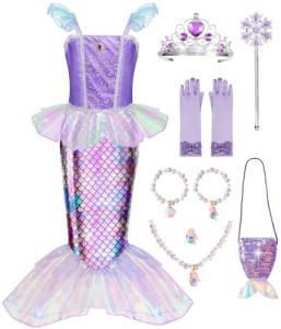 Little Mermaid Dress Up Costume for Girls