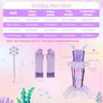 Little Mermaid Dress Up Costume for Girls