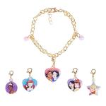 Disney Princess Charm Bracelet and 5 Charms Set