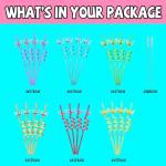 Glitter Princess Crown Drinking Straws - 24 Pack