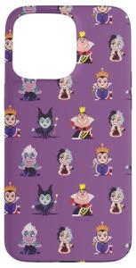 Kawaii Disney Villains Purple iPhone 15 Pro Max Case