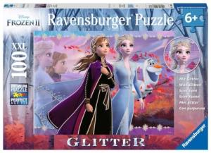 Disney Frozen 2 Glitter Jigsaw Puzzle - Strong Sisters