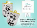 Mickey and Minnie Mini Oven Mitts, 2-Pack