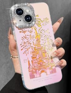Disney Aesthetic Fireworks Castle iPhone 14 Case