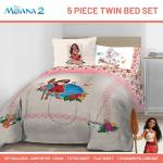 Disney Moana Twin Comforter Set with Sheets