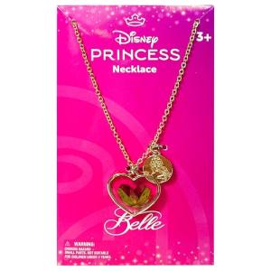 Disney Belle Necklace with Rose Petal Charm