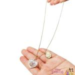 Disney Belle Necklace with Rose Petal Charm