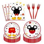 Disney Red Mouse Tableware Set for 24 Guests