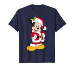 Santa Mickey Mouse Holiday T-Shirt for Kids