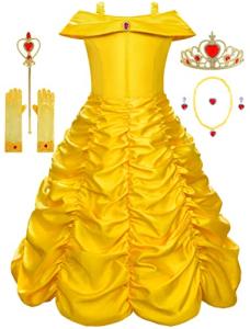 Disney Princess Yellow Costume Dress for Girls