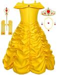 Disney Princess Yellow Costume Dress for Girls