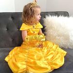 Disney Princess Yellow Costume Dress for Girls