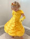 Disney Princess Yellow Costume Dress for Girls