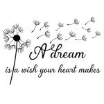 Dream is a Wish Dandelion Wall Decal