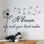 Dream is a Wish Dandelion Wall Decal
