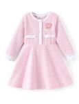 Rapunzel Toddler Girls Sweater Dress - Pink 3-4T