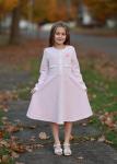 Rapunzel Toddler Girls Sweater Dress - Pink 3-4T